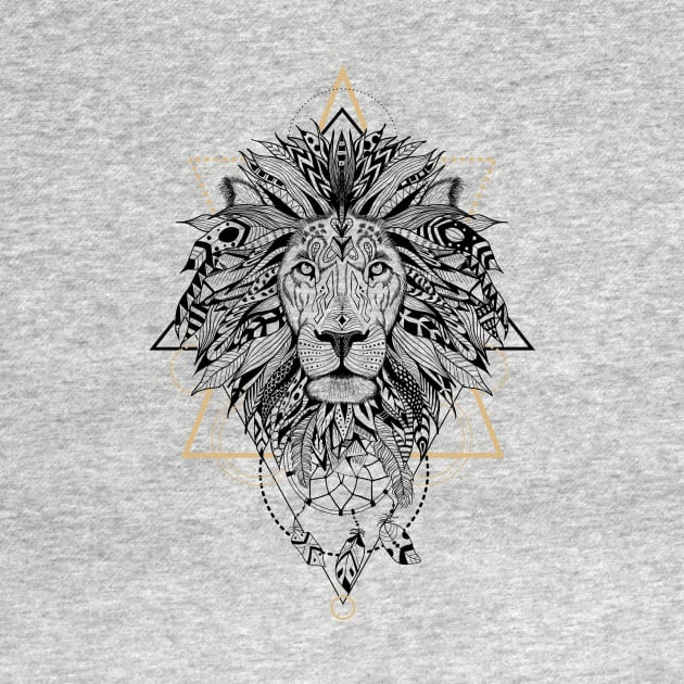 Lion in aztec style by fears